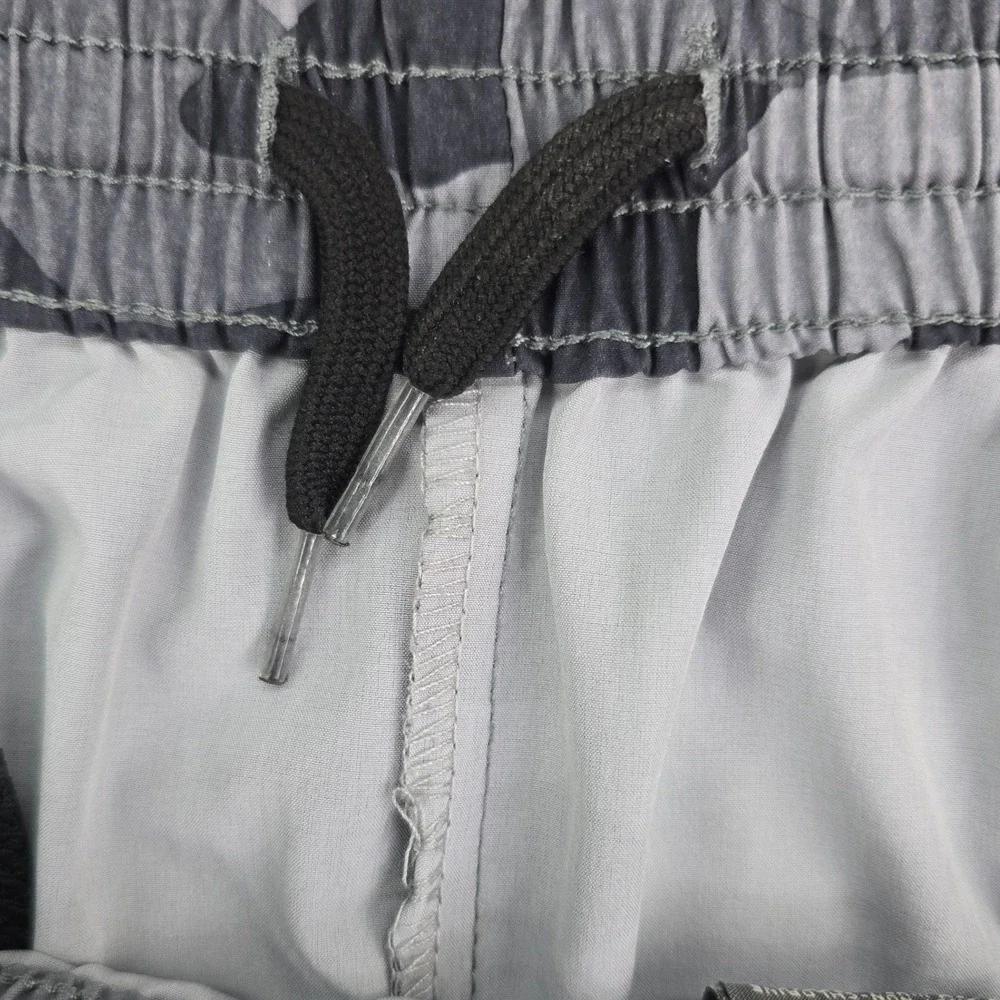 New Balance Camo Running Pants Mens Large Grey Black Camouflage Athletic Joggers